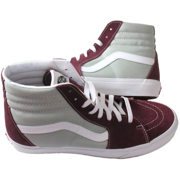 Vans Sk8-Hi Men's Classic Sport Port Royale Grey Canvas Suede shoes Size 9.5 - Picture 1 of 5